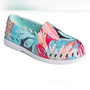 SPERRY Top Sider Float Boat Shoe Pink Floral - MS8D ( Men's 8 Wide)